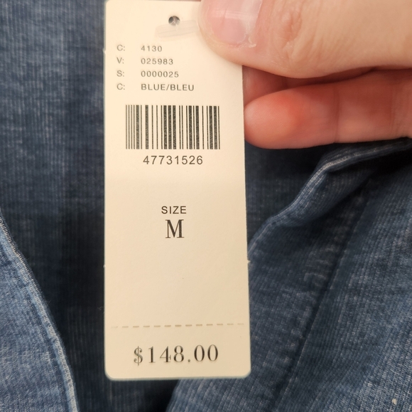 New Cloth and Stone Anthropologie Women's Raw Hem Shirt Dress Medium - Picture 3 of 6